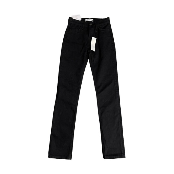 NWT Zara Signature Slim Fit / Full Length / High Rise Jeans in Black Size 0 - Picture 5 of 12